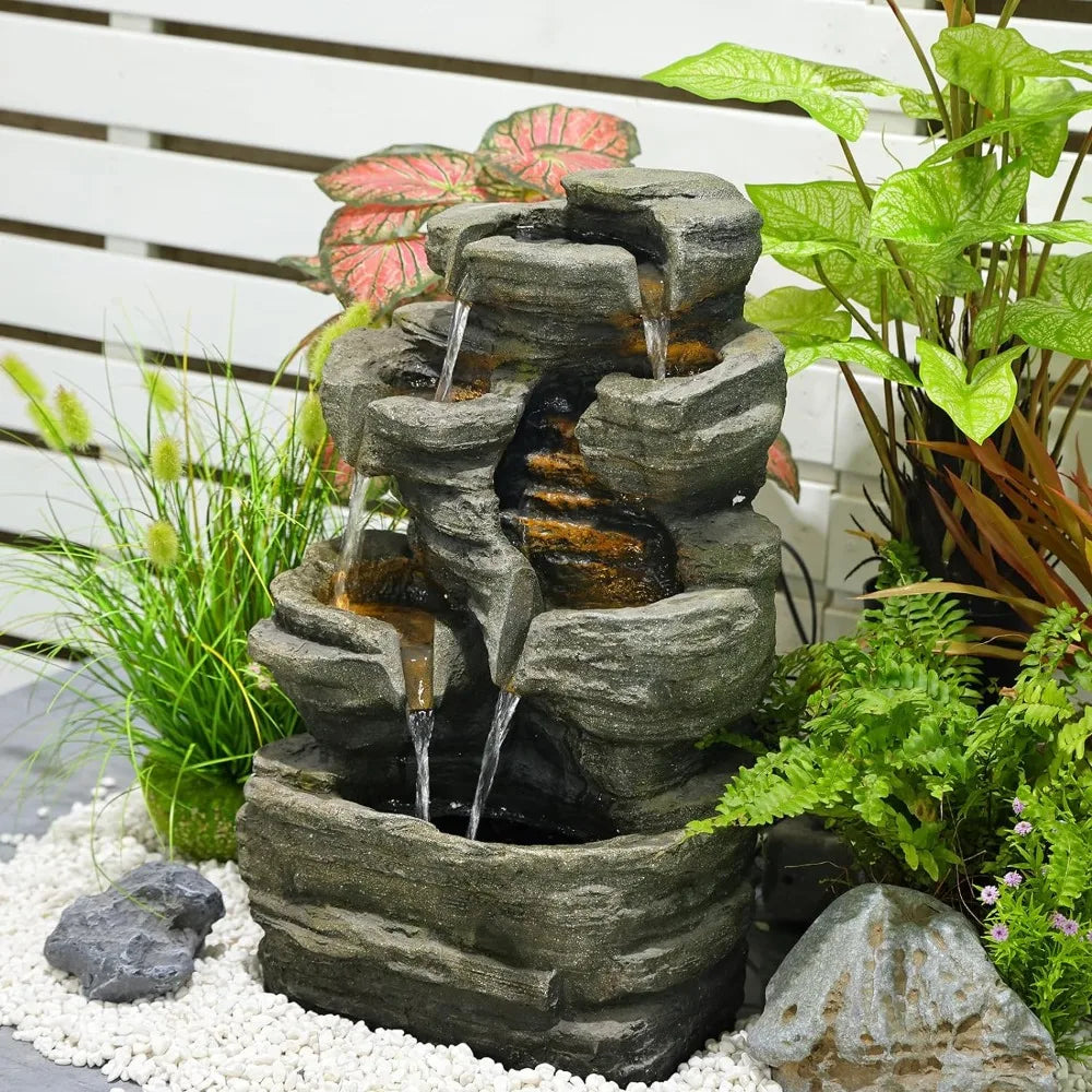 Outdoor Garden Waterfall Decor for Garden