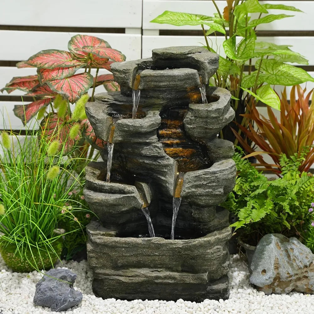 Outdoor Garden Waterfall Decor for Garden