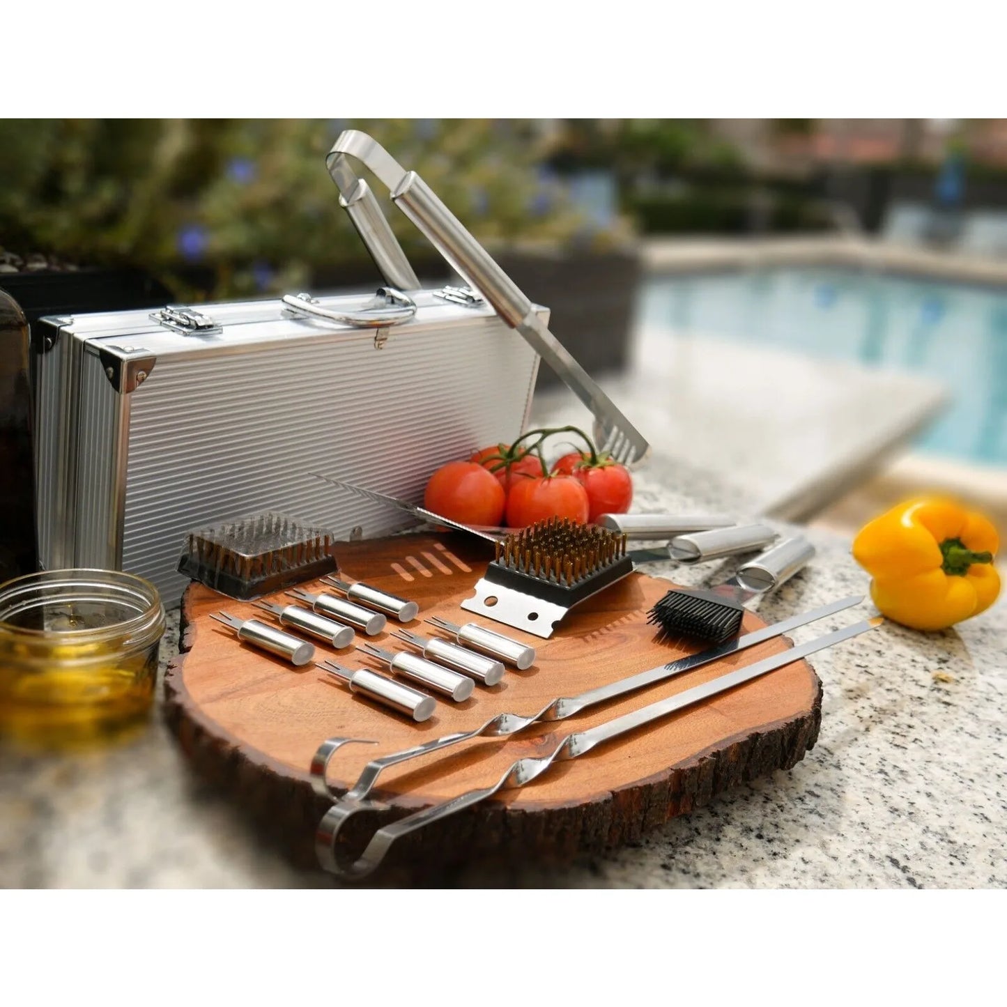 16 Piece Barbecue Kit Set