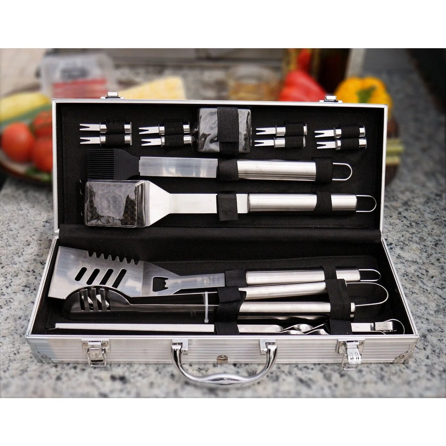 16 Piece Barbecue Kit Set