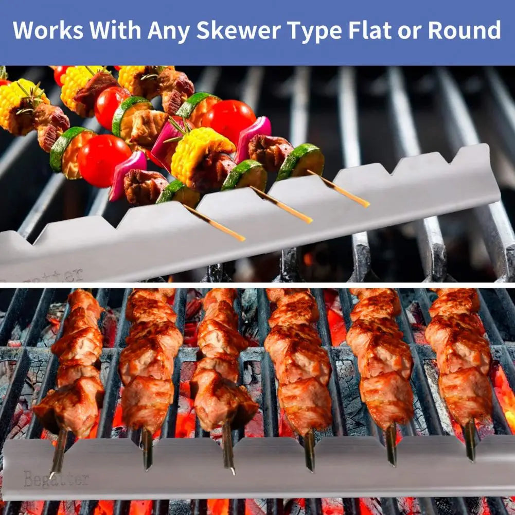 Outdoor BBQ Grilling Shish Kabob Holder