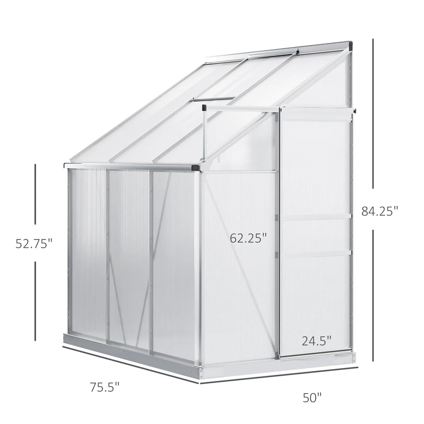 Greenhouse Kit with Adjustable Vents